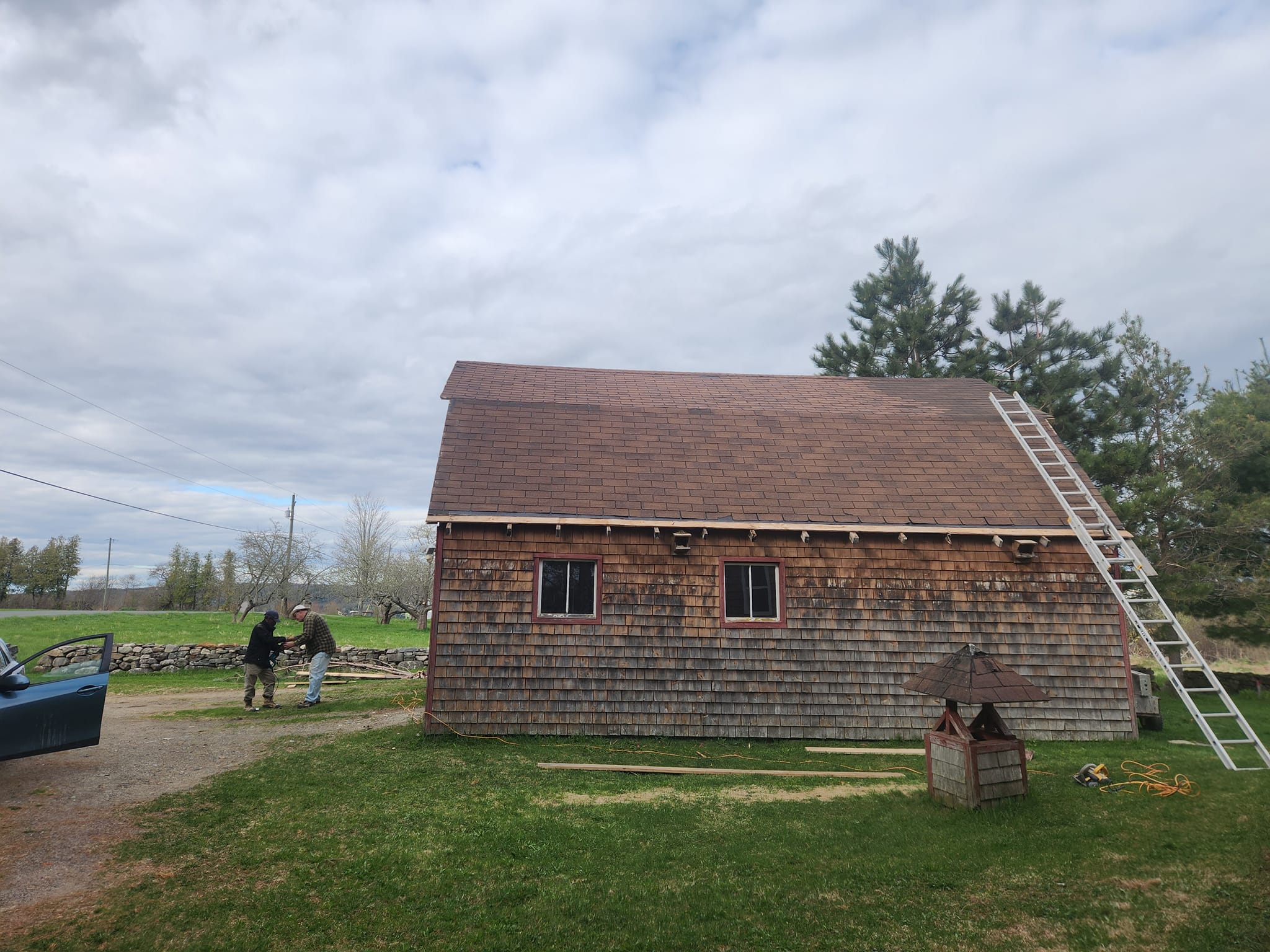 Completed roofing project